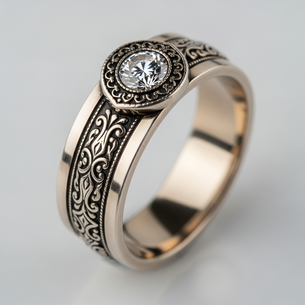 Ancienne bague transformée en design moderne