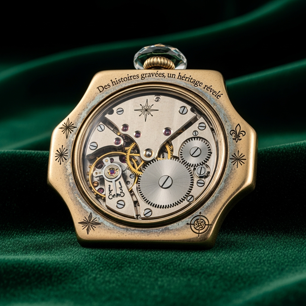 Montre ancienne transformée en broche